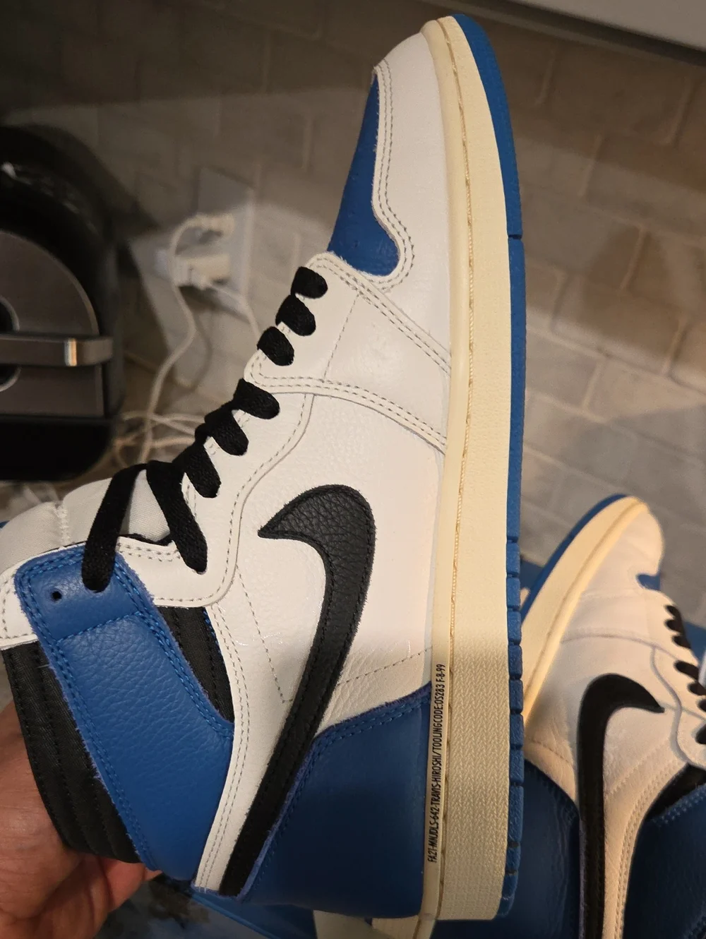 Nike Air Jordan 1 High Fragment Travis Scottt Sz US 10 Excellet Condition